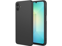 Capa Para Samsung Galaxy A06 (4g) Gel Tpu Silicone Capa Preta Gtrpesp Protetor De Tela De Vidro Temperado Movilearvayotoy