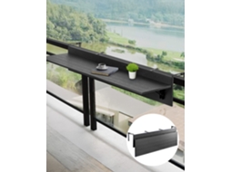 Mesa suspensa de varanda ajustável Vevor 1500 x 450 x 240 mm com corrimão