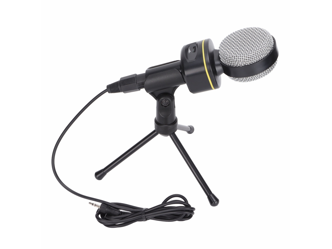 Microfone De Computador Para Gravação Com Suporte Fio