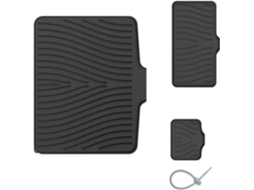 Conjunto De Três Tapetes Silicone Para Ralo Com Borda, Ideais Para Uso Na Cozinha E No Banheiro, Mantendo As Superfícies