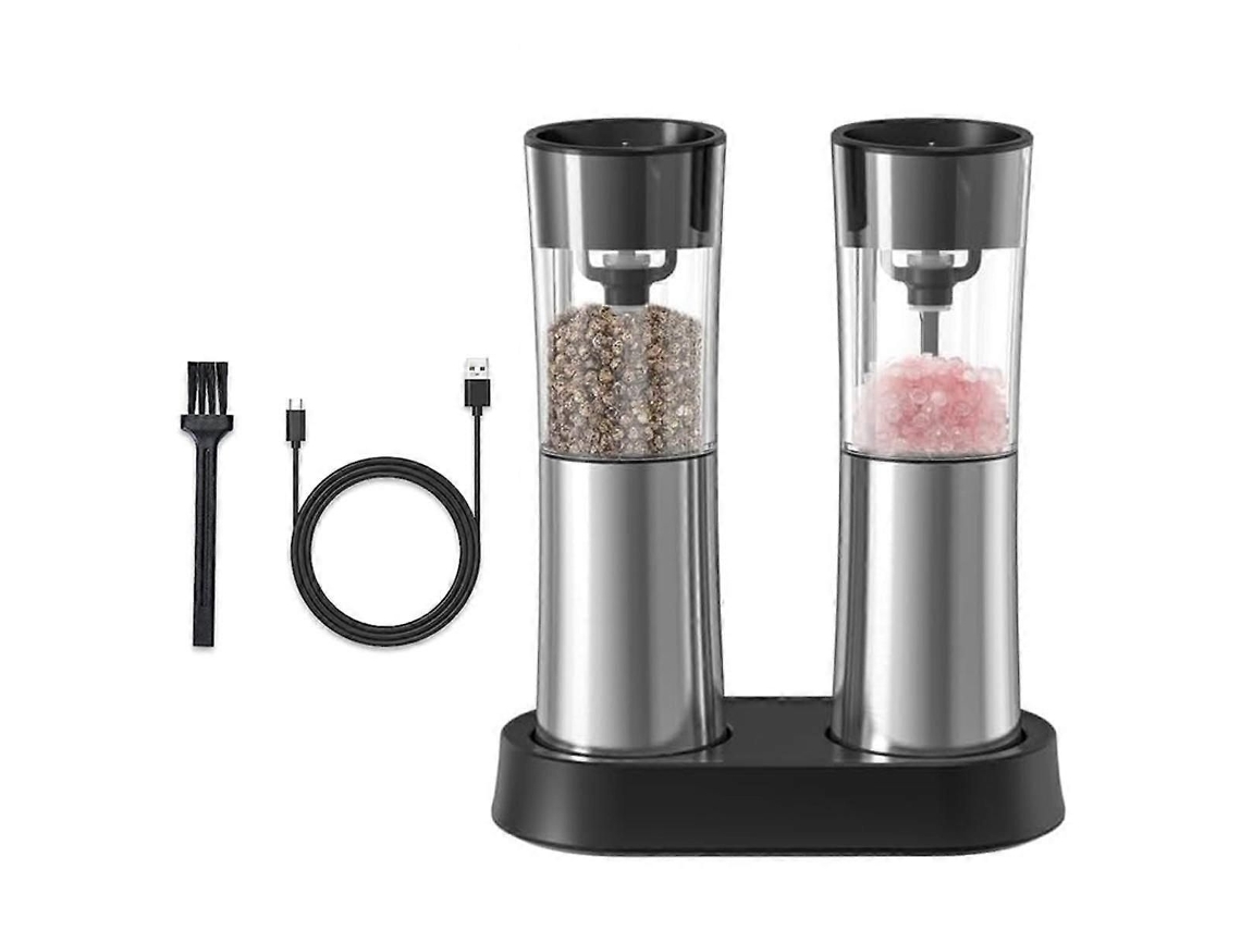 Conjunto de Moedor Elétrico Sal e Pimenta com Recarga Usb GOKOCO