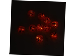 Lanterna de Halloween em formato de abajur iluminada com LED, decoração divertida para ambientes internos, sem necessidade de pilhas.