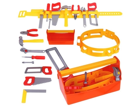 Cofrinho De Ferramentas Pequeno Faz Tudo 9017 Multicolorido Plástico Durável 30x16x14 Cm Technok