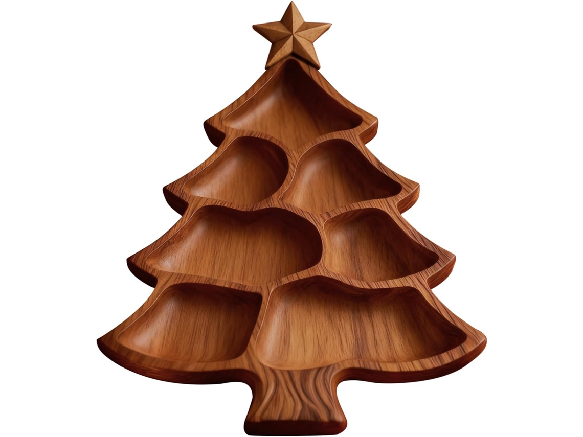 Prato De Natal Em Bis Com Compartimentos