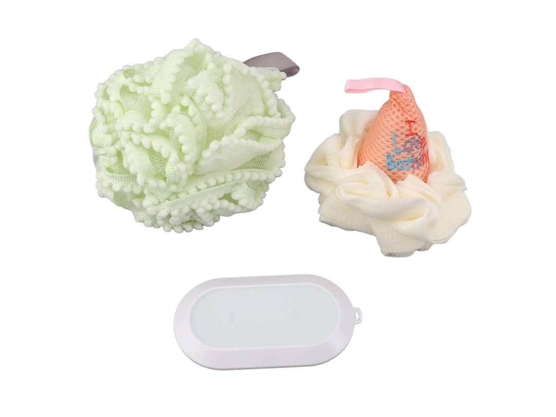 Esponja De Baño Y Ducha, Eliminador De Pelo Y Cepillo Exfoliante