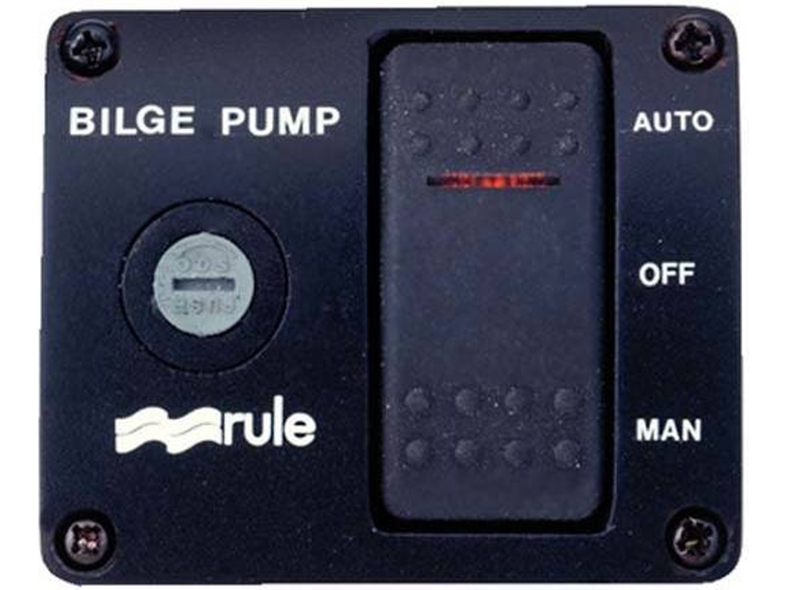 Interruptor RULE PUMPS Plastic Panel Switch Preto
