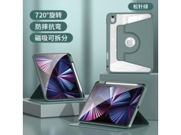 Lurelia Capa Para Ipad 10.2 (2021 E 2020 E 2019), Acrílico E Pu, Verde, Suspensão Automática, Uso Diário