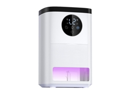 Desumidificador Zruxe Portátil Inteligente Silencioso 1400ml (lcd, Temporizador, Branco)