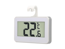 Digital Lcd Geladeira Termômetro Freezer Termômetro Com Suporte Ajustável Ímã Alerta De Geada Uso Doméstico Branco*