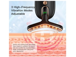 Massageador Facial De Microcorrente Para Emagrecimento Facial Am 810 Preto Yizhood