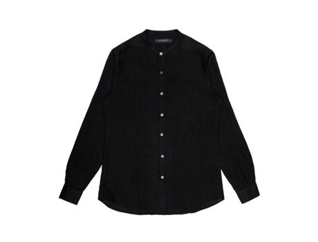 Blusa De Homem Messagerie Linho Preto (41)