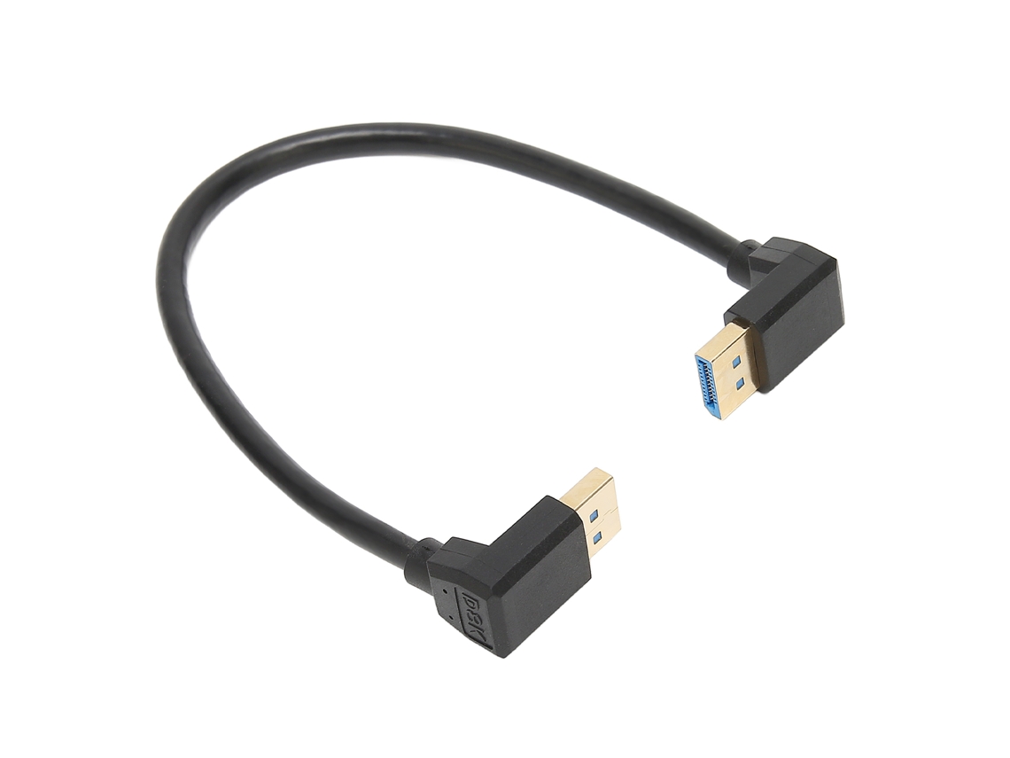 Aetheria cabo Displayport 1.4 90 Graus Macho para Macho 8k/60hz 32.4gbps Ângulo Direito