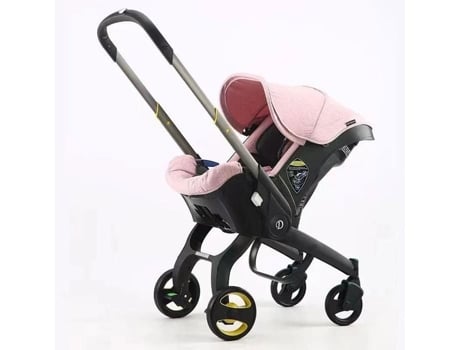 Bazarland30. Carrinho De Bebê 3 Em 1 Para Recém Nascido, Sistema De Viagem Leve, Carrinho Multifuncional. Rosa
