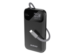 Powerbank K31 10000 Mah 22.5w Pd Z Wbudowanym Kablem Czarny DUDAO