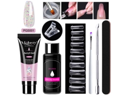 Conjunto De Gel Para Extensão De Unhas Com 7 Peças E Ferramentas Para Alisar As Unhas.pgs001