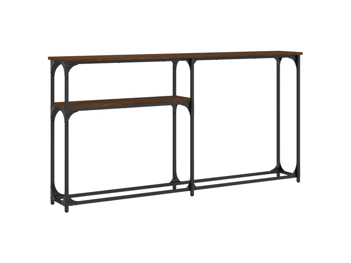 Console Table, Console Tables Vidaxl Marrom Madeira Processada (n/a)