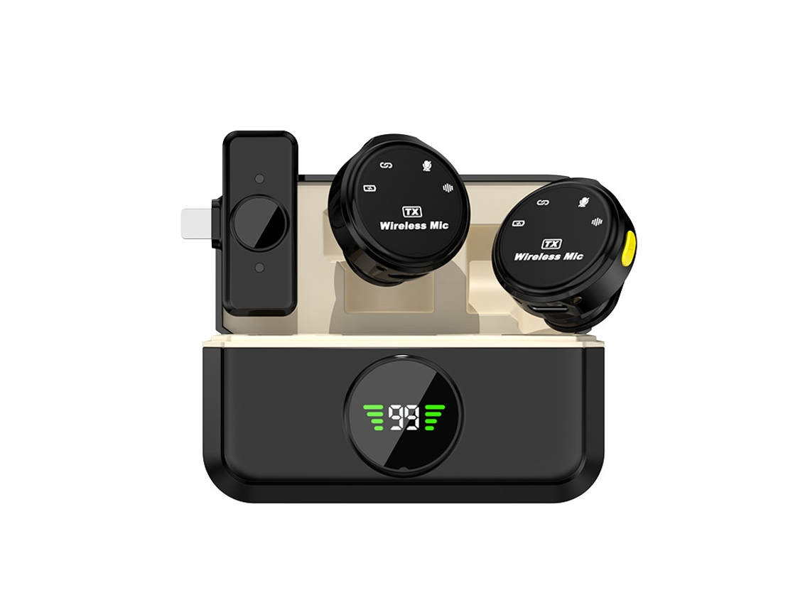 Kit de Microfone de Lapela Sem Fio Compatível com Ios MDUG