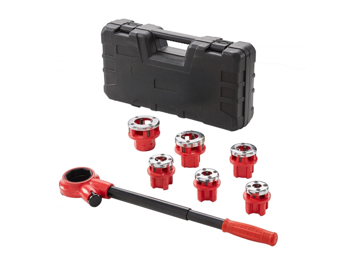 Conjunto De Ferramentas De Roscar Npt Com 6 Peças E Acessórios Tekmaquinas