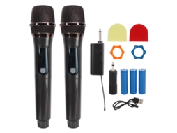 2026-micrófono Inalámbrico Dual De Mano Recargable Conexión Automática Dinámico Sin Cable Para Karaoke