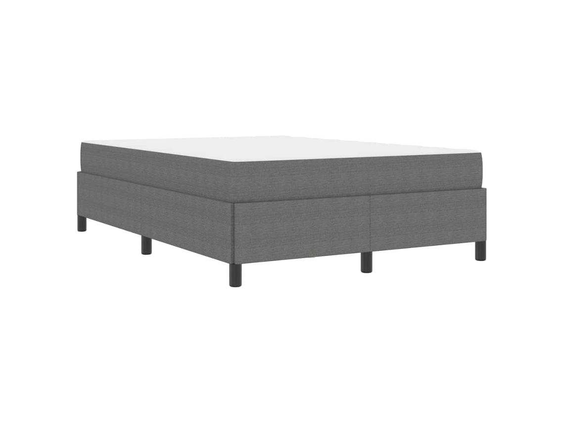 Conjunto 1 Estrutura Da Cama Vidaxl Cinzento-claro Tecido (140 X 200 Cm)