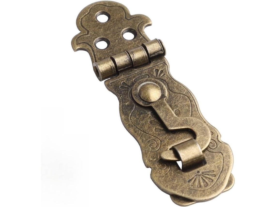 Ferro Fecho Em Tom Bronze Retro Style Para Mala, Baú E Trava