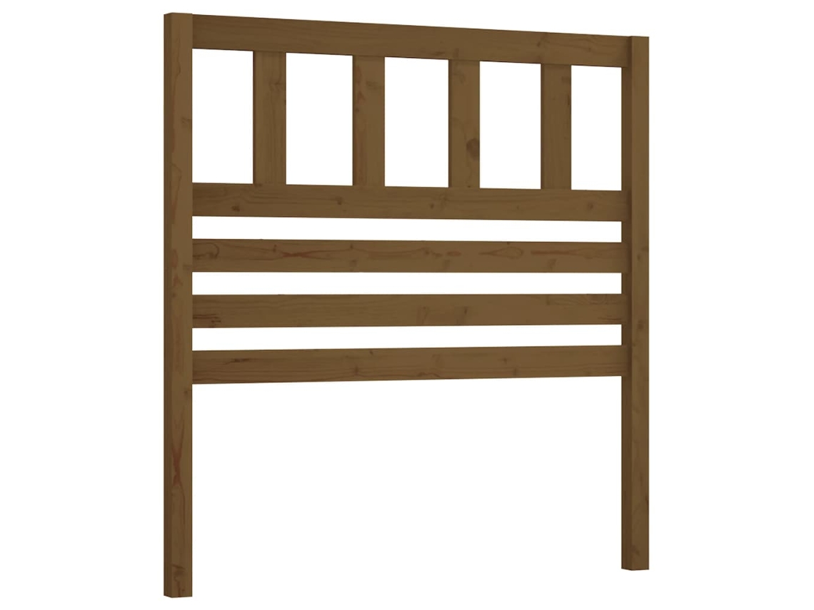 Cabeceira de cama MAISON EXCLUSIVE em pinho maciço castanho, 96x4x100 cm