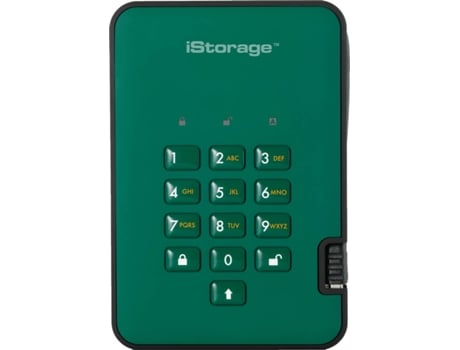 Disco SSD Externo ISTORAGE diskAshur 2 (128 GB - USB 3.1 - 294 MB/s)