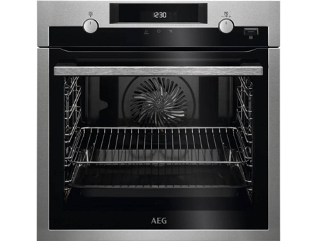Forno a Vapor AEG SteamBake BPE555320M (71 L - 59.5 cm - Pirolítico - Inox) — Forno + Vapor | Pirolítico | 71 L