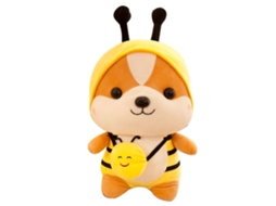 Mali brinquedo de Pelúcia de Esquilo Animado Cute Macio Suave Stuffed Animal Decoração Amarelo 25cm