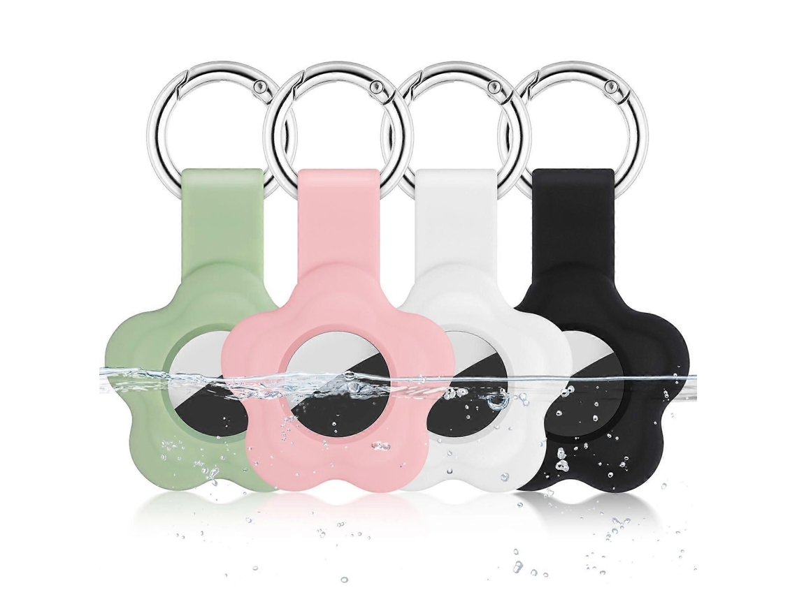 Conjunto De 4 Capas Protetoras De Silicone Para Chaveiro Localizador, Anti-perda, Compatíveis Com Airtag