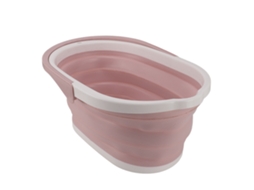 Recipiente Plegable Mopa Rosa Multifunción Con Asa