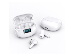 Fones Bluetooth 5.1 Tws Ip7 Cvc8.0 32h Lcd Usb-c Controle Toque Branco