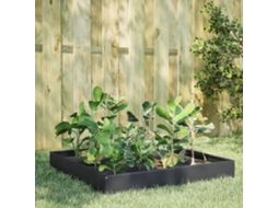 Canteiro Elevado De Jardim 100x100x26 Cm Aã§o Antracite Dkd Home Decor
