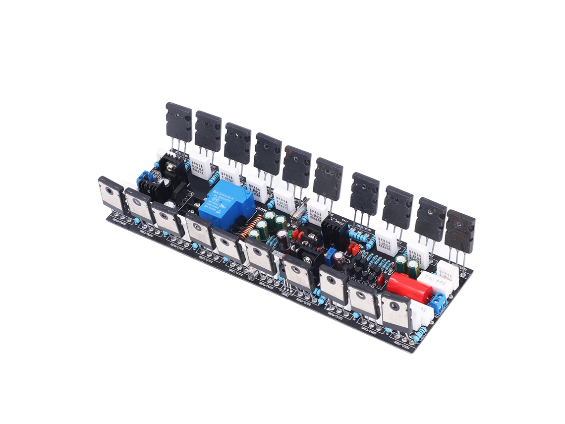Placa Amplificadora De Áudio Mono 1943+5200 Módulo De Amplificação Rear 20-90v Cc