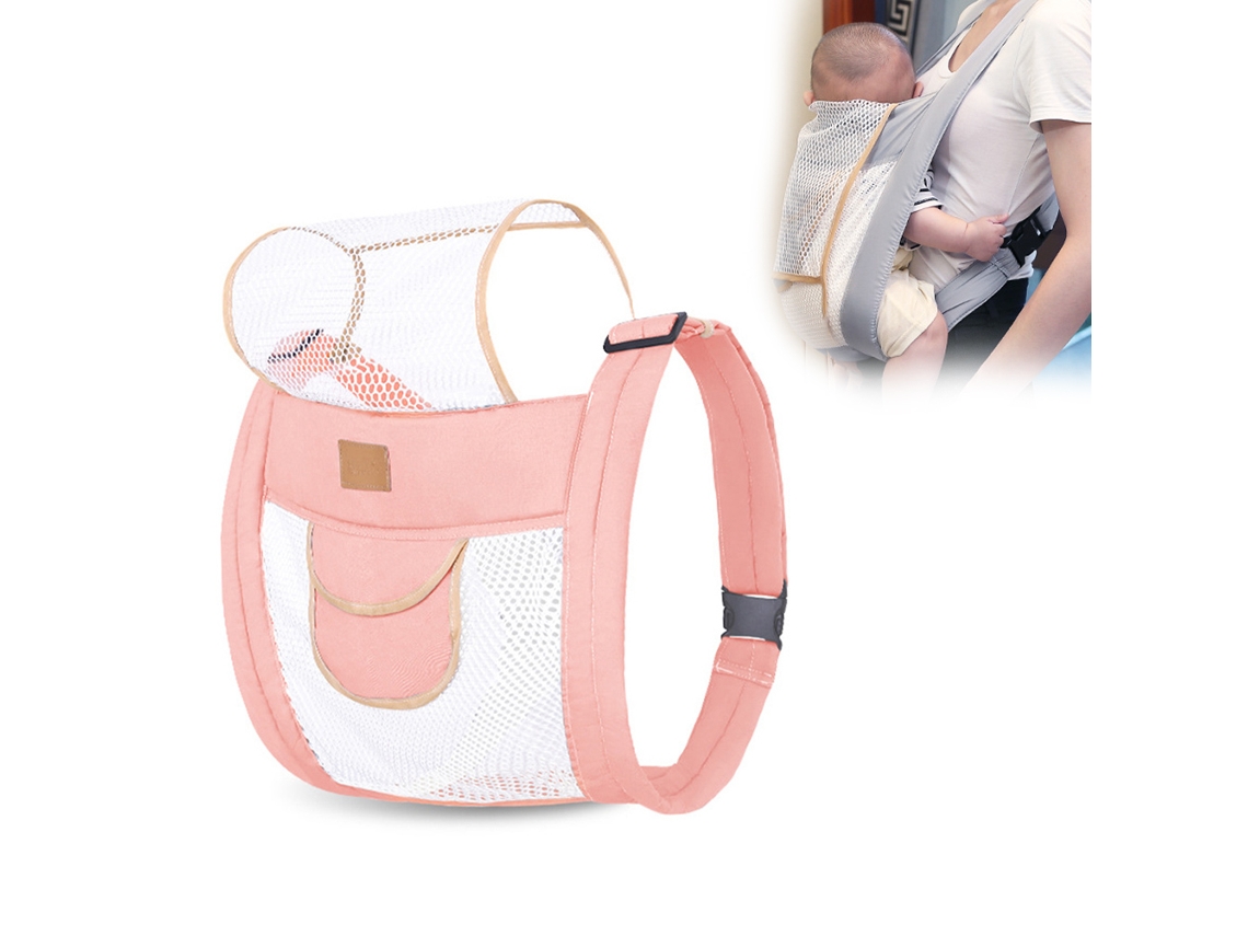 Bolsa Para Bebê Respirável Malha 3d Ajustável Com Cintos De Ombro Espessados Secagem Rápida