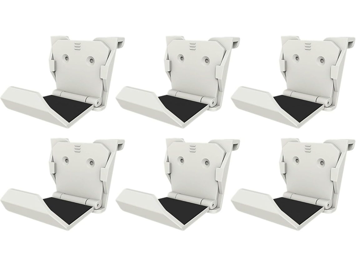 Lote De 6 Suportes Murais Para Capacete E Manete, Organizador De Jogo Em Material Abs Robusto, Para Ps5 E Xbox