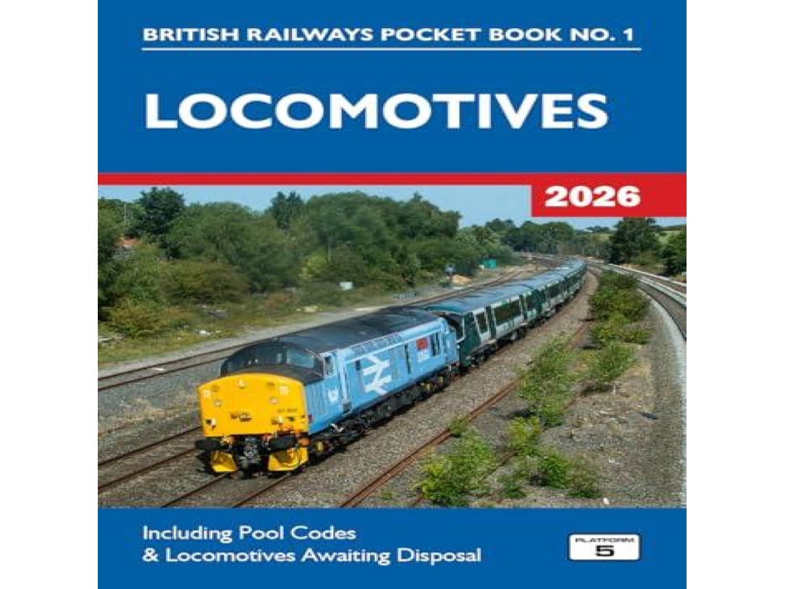 Livro Locomotives 2026 de Robert Pritchard (Inglês)