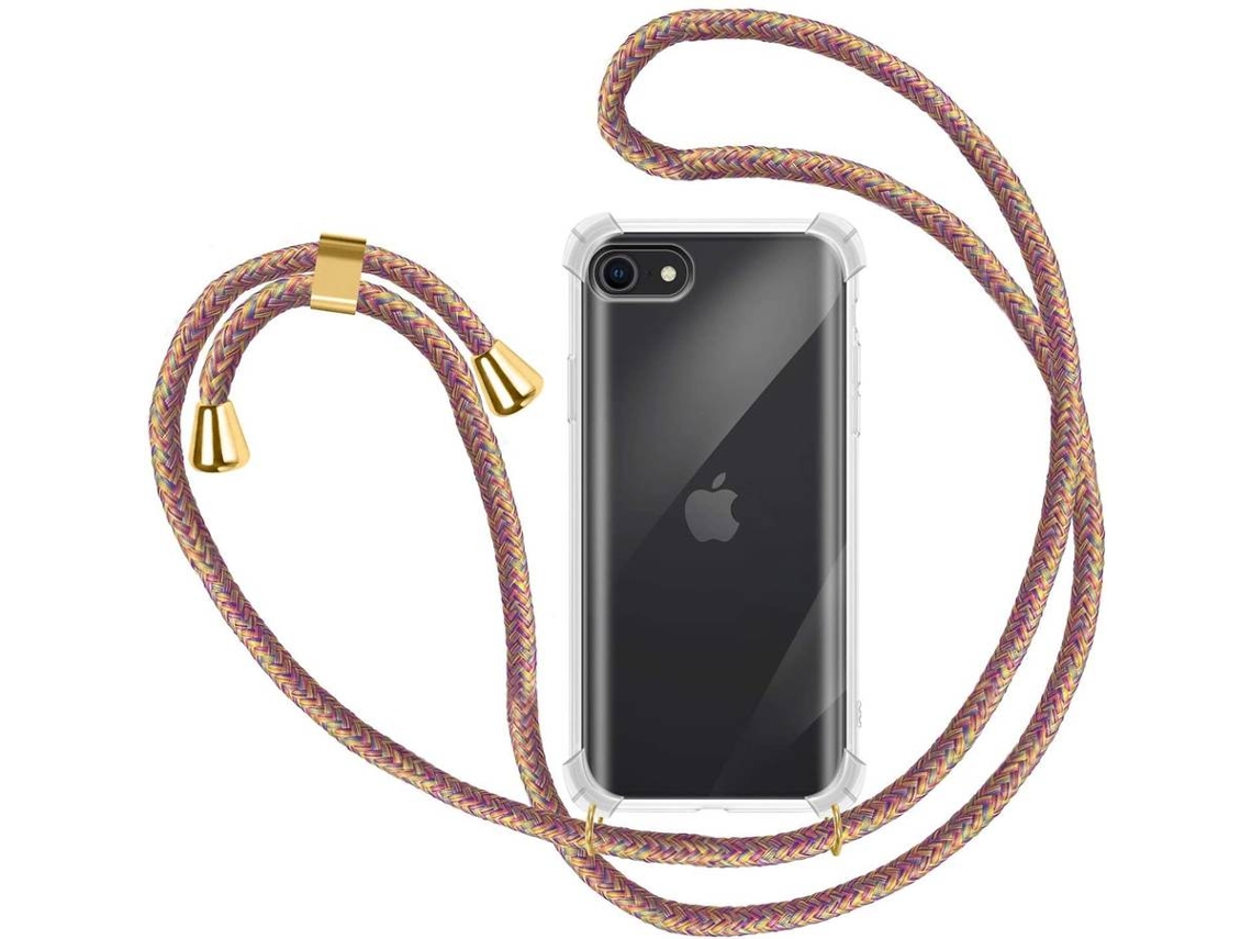 Capa iPhone 7 HONGWE. Com corda Transparente, Multicolor