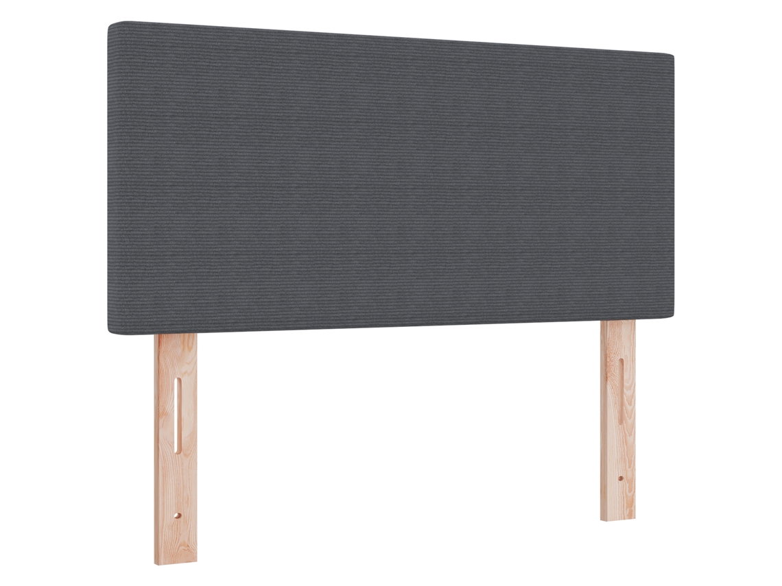 Conjunto 1 Cabeceira Estofada Vidaxl Cinzento Cordão (90 Cm)