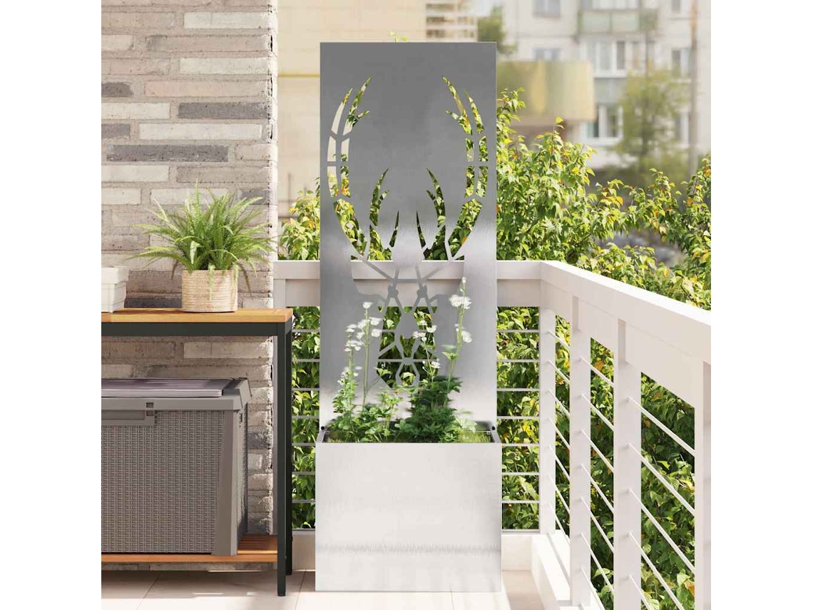 Vidaxl Tela De Privacidade Para Jardim Prata 50 X 32 X 150 Cm