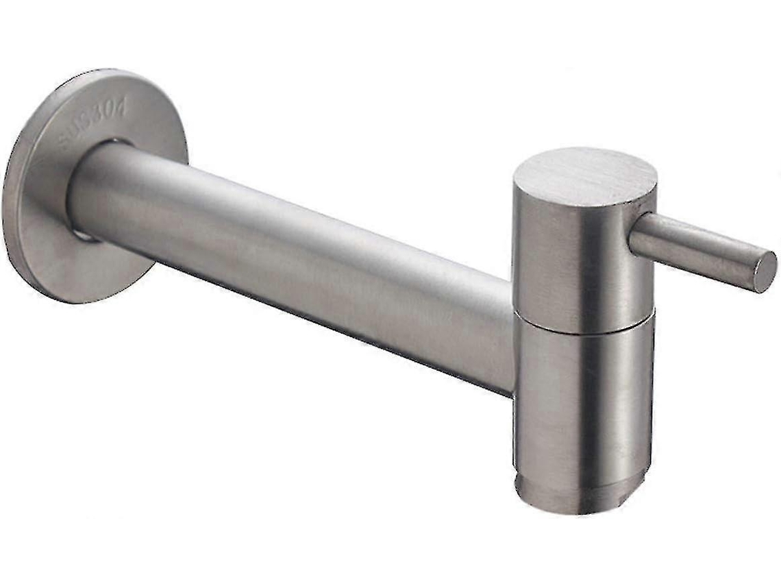 Torneira de parede em aço inox, níquel escovado AQUAFORGE