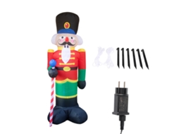 Decoração de Natal Inflável Papai Noel Soldado Ar Blow Up para Interior Exterior 220 240v