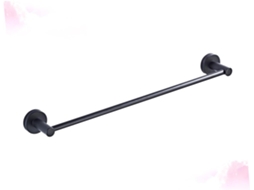 Suporte De Toalha Parede Simples, Preto, Para Banheiro