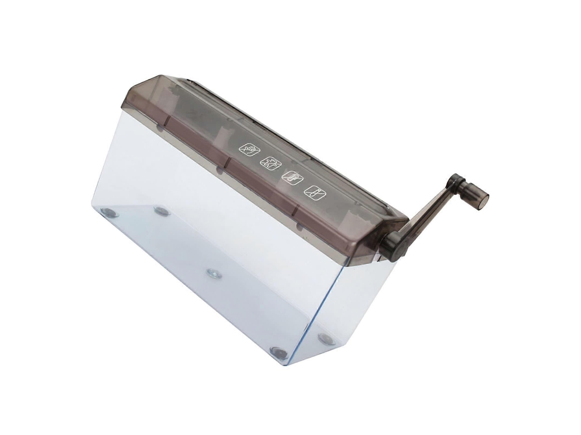 Triturador Manual Para Uso Doméstico Triturador De Manivela Portátil Para Documentos Financeiros E Papel A4 Design Manual Compacto PENGDSJE (preto)