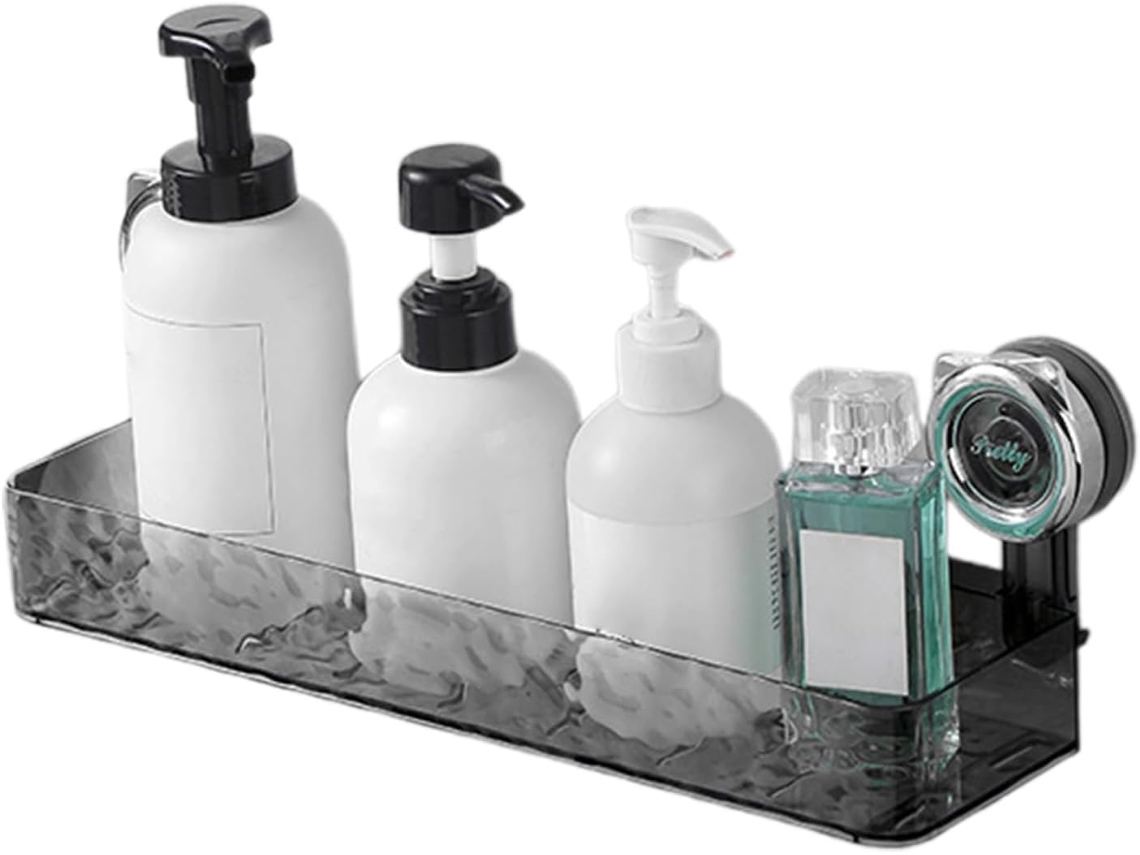 Cesto Organizador Com Ventosa, Prateleiras Para Banheiro, Bandeja Estável Sem Furos, Economiza Espaço Para Shampoo