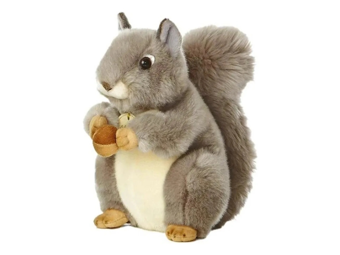 Lurelia M Sroje Simulado Esquilo Em Peluche Animal, Cor Vermelho, Macio Para Coleção