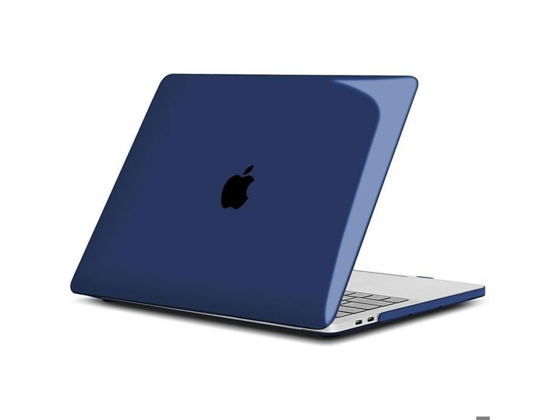 Capa Protetora - E.f.connection - Para Macbook Pro De 16 Polegadas - Rígida - Resistente A Impactos - Azul Marinho Com Efeito Brilhante