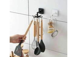Caixa De Armazenamento Para Acessórios De Cozinha Com Gancho Dobrável Giratório De 360 ​​graus, Pacote Com 2 Olysi Shop