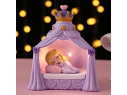 Abajur Infantil, De Cabeceira Princesa, Led Sereia, Luminária Mesa Em