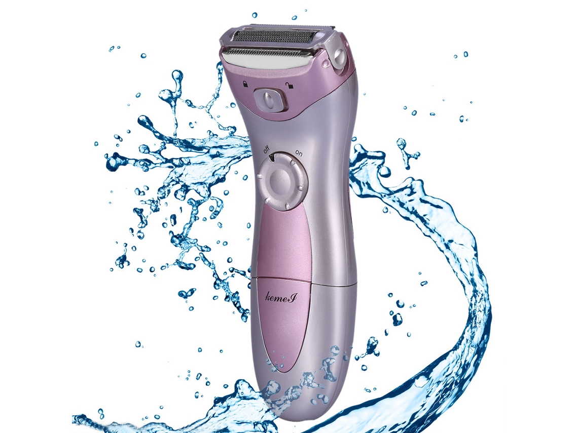 Depiladora Elétrica Recargable Kemei Para Mulheres - Afeitadora, Trimmer E Máquina De Depilação